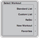 Select Workout Screenshot